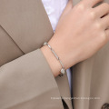 Shangjie OEM pulseras Fashion Danity Bamboo Chain Bracelets Jewelry Gold Plated Shell Bracelet Stainless Steel Heart Bracelet